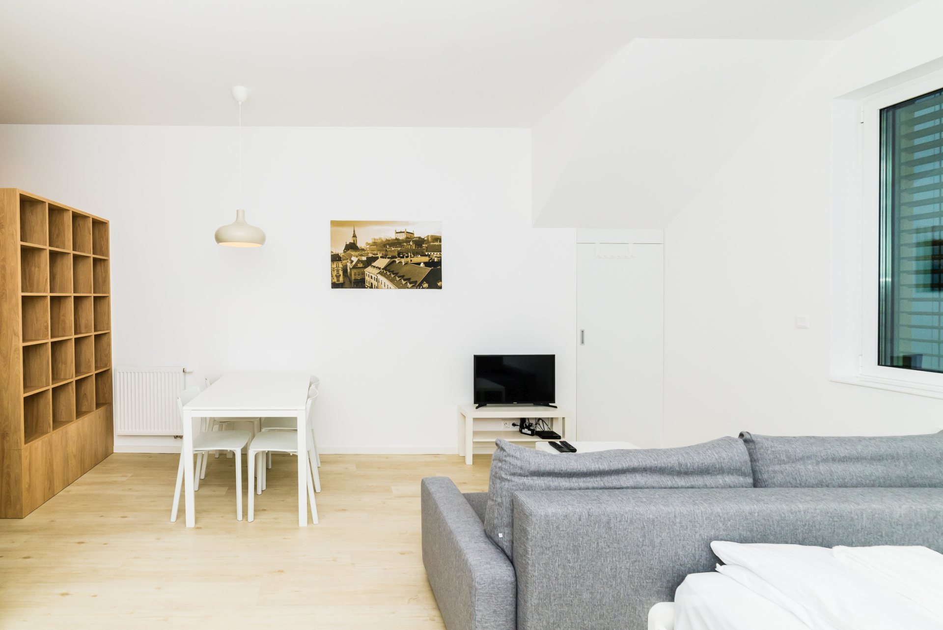 Basic studio but don't expect any cramped space.